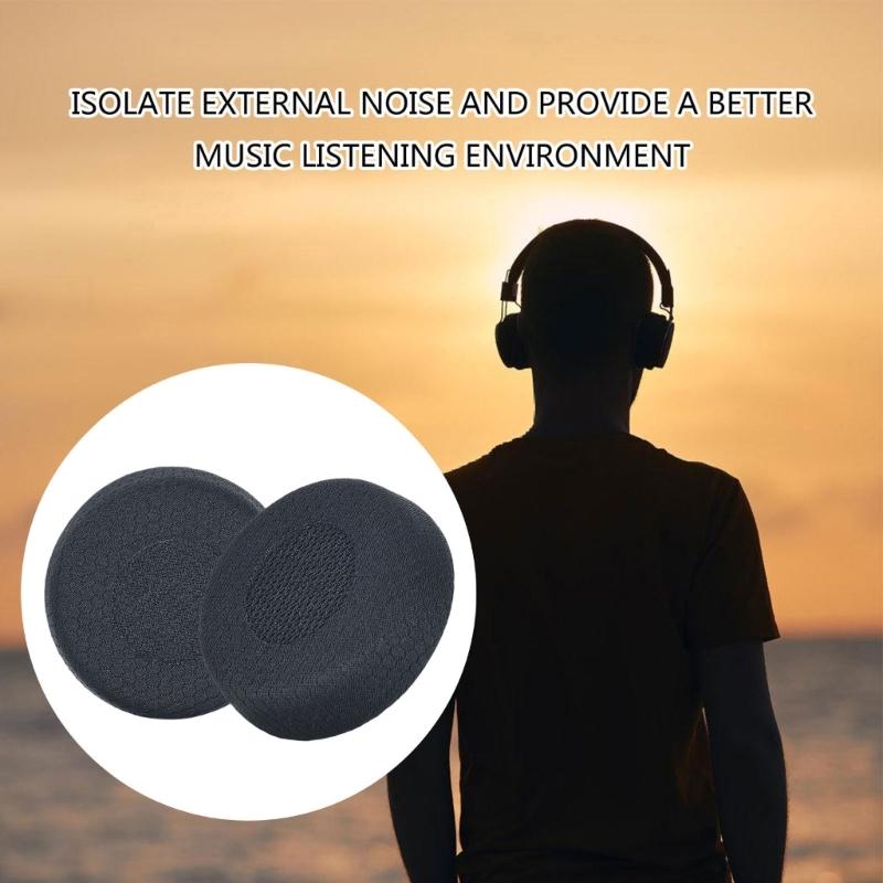 Replacement Ear Cushions Soft Sponge Earpads Comfortable Fit Noise Isolation For Evolve75 75+ /75UC/75MS Headphones