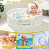 PVC Foldable Baby Bath Portable Bathtub Large Toddler Bathtub with Drain Valve Space Saving and Robust Paddling Pool for Home
