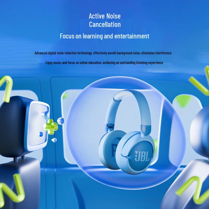 JBL JR470NC Active Noise Cancelling Wireless Over-Ear Headphones