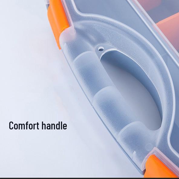 Medium Portable Transparent Plastic Hardware Storage Box