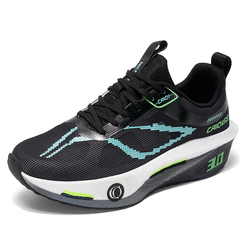 Men'S Running Shoes Full Palm Carbon Plate Lightweight Wear-Resistant Professional Training Sneakers High Quality Cushioning