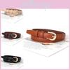 Fine Womens Pu Leather Belt With Metal Pin Buckle For Casual Commuting Outfits