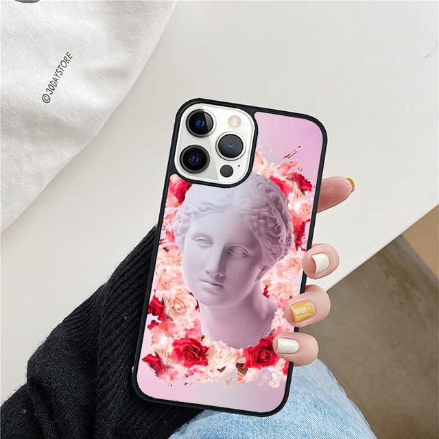 Greek Aesthetics Plaster statue art Phone Case For iPhone 17 Air 15 16 Cover 11 13 14 Pro Max 12 Plus Max Fundas