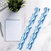 Ocean Waves Bulletin Board Borders 3 x 11 Inch Summer & Back to School Theme Party Classroom Decorations,30 Pcs
