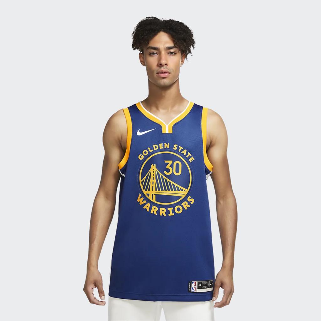 Nike NBA Polyester Quick-Dry Basketball Jersey AU Player Edition 2019-2020 Men Jersey Golden-State-Blue AV4923-495