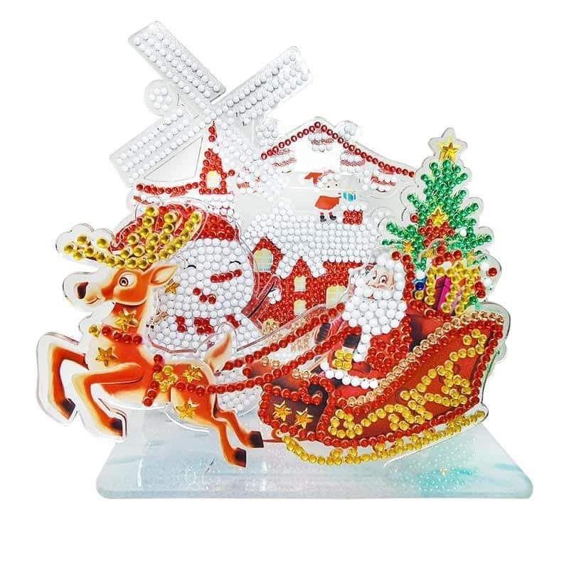 New 3D Three-Dimensional Handmade Diy Building Block Puzzle Diamond Sticker Children S Christmas Educational Toy LT026