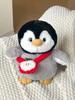Penguin Plush Toy With Pp Cotton Filling Soft Short Fur Stuffed Animal For Kids Gift
