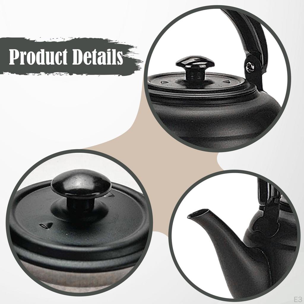 Stainless Steel Teapot Coffee Pot Kettle Versatile with for Boiling Water Tea Hotel
