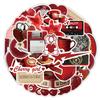 10/30/52pcs INS Retro Red Cartoon Stickers Vintage Y2K Downtown Decal DIY Notebook Stationery Journal Aesthetic Graffiti Sticker