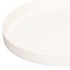 Serving Trays Round Jewelry Dish Simple White Trinket Dish Waterproof ABS Portable Storage Tray Bedroom Table