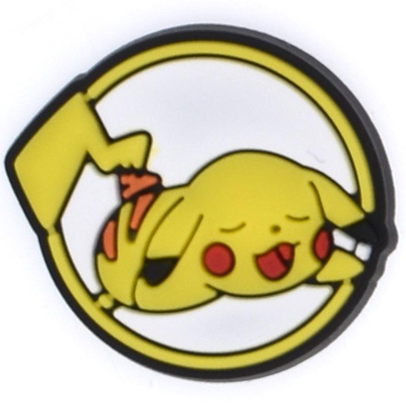 Pikachu PVC Shoe Charms - Soft Rubber Decorative Buckles for Crocs