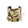 Vintage Facial Features Bracelet Exaggerated 3D Design Open Bangle Hand Crafted Open Cuff Cuff Bracelet