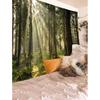 Onivein Forest Tapestry Nature Sunlight Streaming Through Green Trees Wall Hanging for Bedroom Living Room Office Decor 60 x 50 Inches