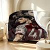 Arsenal F.C Pattern Blanket for Home Decoration, Bed, Sofa, Car Travel, Camping, Suitable for All Seasons, Birthday Christmas Gift
