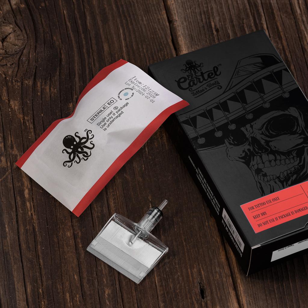 Cartucce per Tatuaggi El Cartel V2 - 0.35 123M Shorttaper 5pz.
