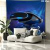 ASTRO BOT Custom Name Wall Tapestry Aesthetic Wall Hanging Printed Fabric Blanket Decorative Tapestries for Bedroom Living Room Home Decor