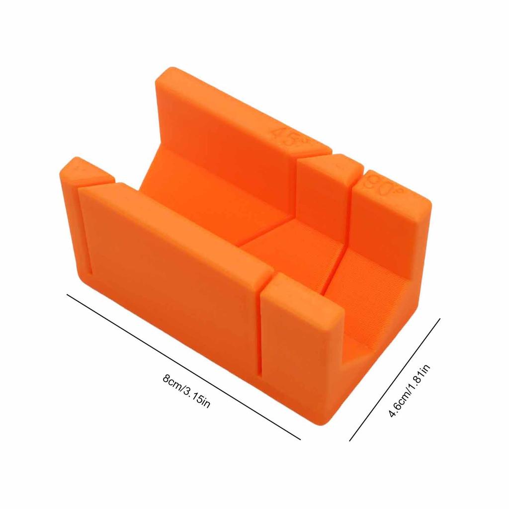 Compact Saw Guide with 45 and 90 Degree Cutting Slots Saw Storage Mitre Box Lightweight for Woodworking Precise Bevel
