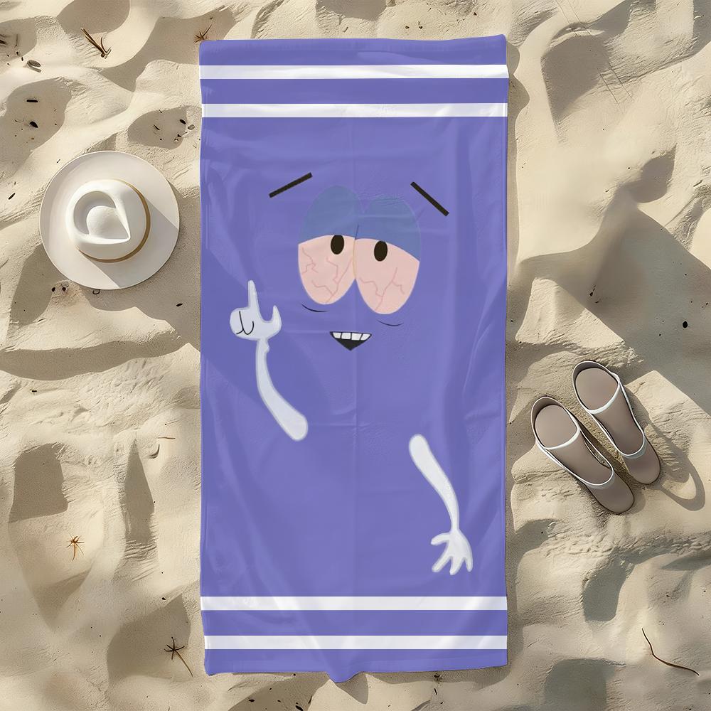 Cartoon Funny T-Towelie Towel For Swim Yoga Gym Quick Drying Soft and skin-friendly Beach Towels All-Season
