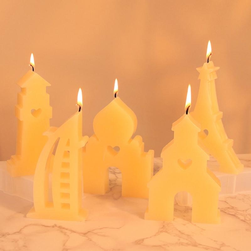 Architecture Candle Molds Building Silicone Moulds Casting Molds Handmade Resin Molds DIY Soap Molds for Candle Making