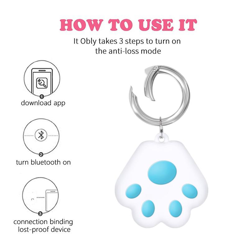 Mini GPS Tracker Bluetooth 5.0 Anti-Lost Device Pet Kids Bag Wallet Tracking for IOS/ Android Smart Finder Locator Accessories