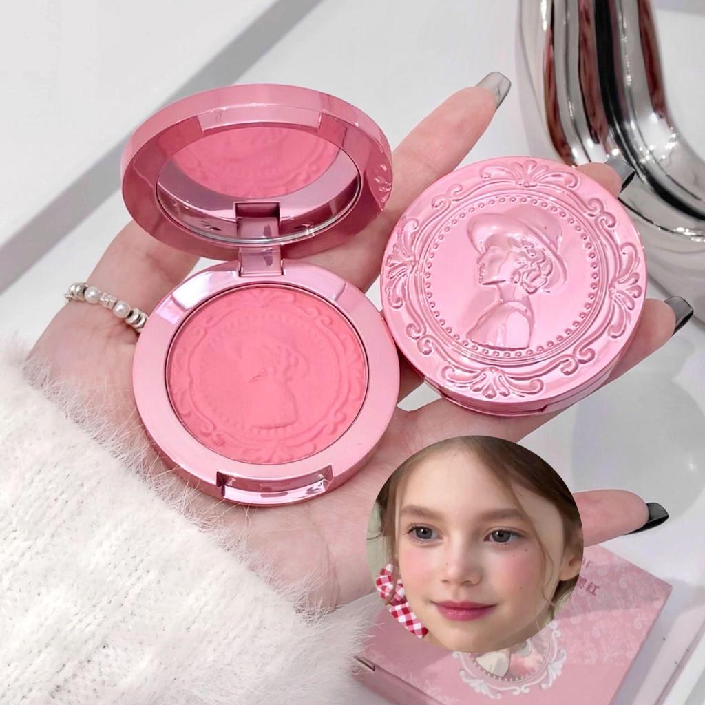 Gege Bear Matte Nude Blush - 3D Embossed Natural Spring & Summer Cheek Color