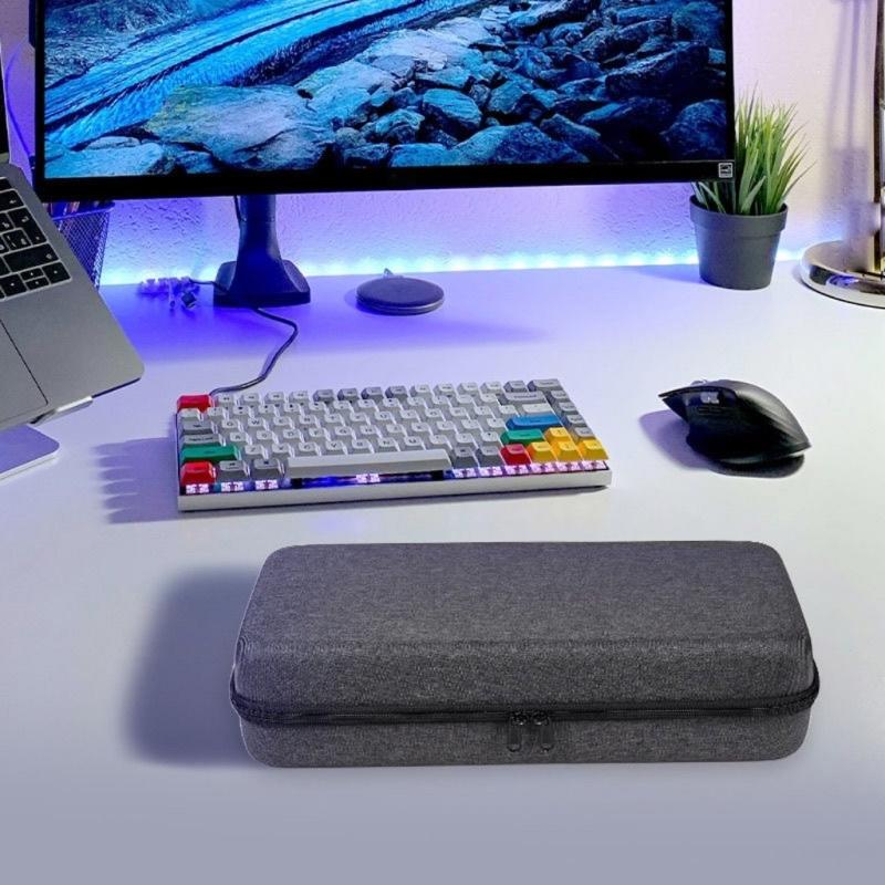Strong Water Resistant Mechanical Keyboards Carrying Case Multiple Layer Defense Upgrades Suitable for 68/87 Layout