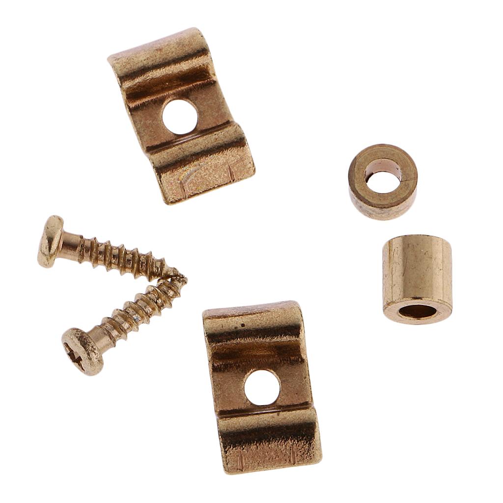 2Pcs Metal Guitar Chrome Roller String Tree Retainers for For Squier Electric Guitar Parts and Accessories