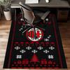 Milan Football club Printed Office Carpet Chair Cushion  Entryway Rug, Rugs for Living Room, Bedroom Christmas gifts