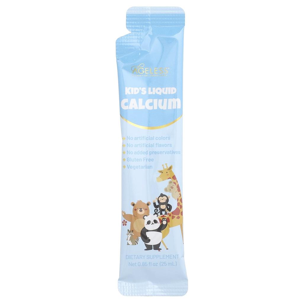 Flytende kalsium for barn, 15 pakker, 25 ml (0.85 fl oz) Hver