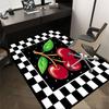 1PC Cherries Leaf Non-Slip Floor Carpet Compatible for Office&Living Room&Bedroom&Dining room - Flat- Soft & Pattern, Vibrant Colors-W239