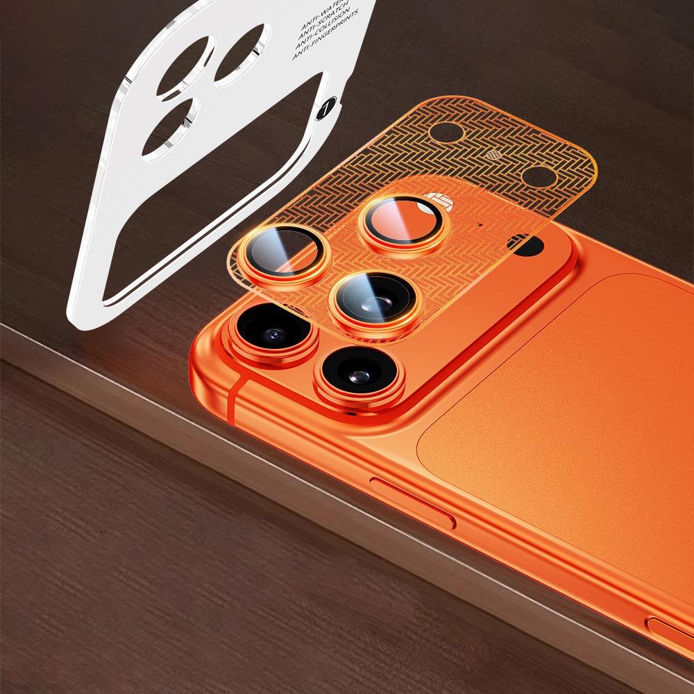 

HD Lens Protective Film Cicada Wing Ultra-thin Camera Lens Cover Anti-scratch Tempered Glass Lens Protector for Iphone 17ProMax оранжевый