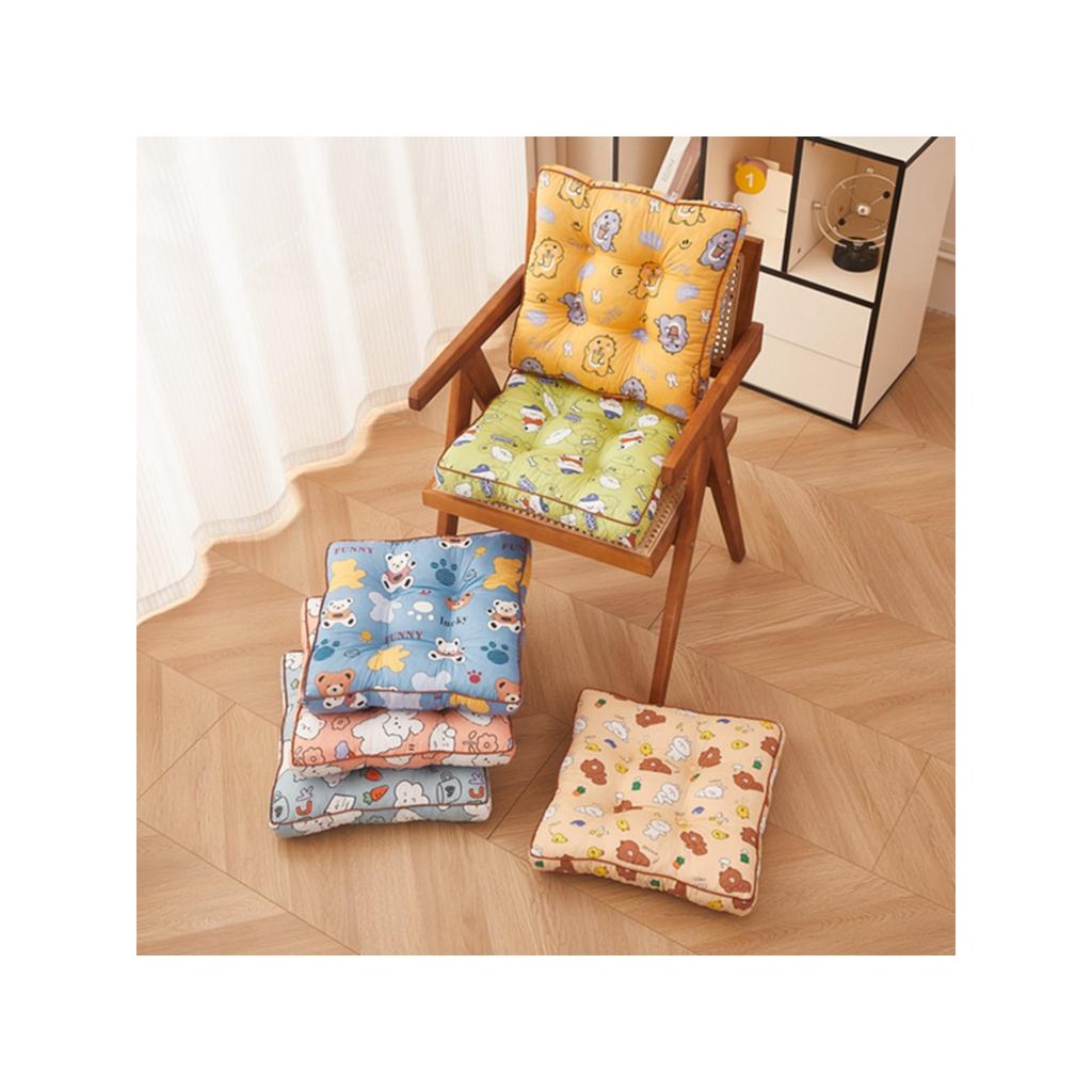 A thick cartoon printed chair cushion, suitable for bedrooms, living rooms, and offices