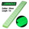 Tubo Luminoso Funda Fluorescente para Caña de Pescar 2:1 1M Tubo Termorretráctil Antideslizante Impermeable Aislamiento Envoltura Mango Protección