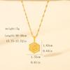 Stainless Steel Electroplated Gold 26-Letter Necklace - Fashionable Initial Pendant for Sweater Chains