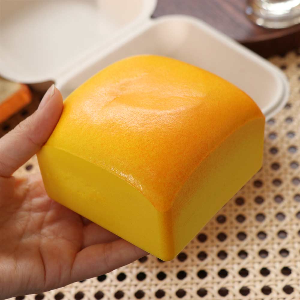 Cartoon Squishy Toast Bread Hand Relax Slow Rebound Toy Creative Sensory Fidget Ball Birthday Gift
