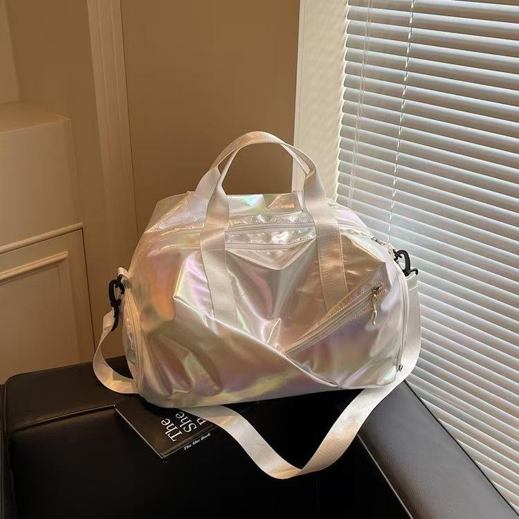 Water-Repellent Travel Bag with Wet/Dry Separation, Large Capacity, Portable, Features Independent Shoe Compartment