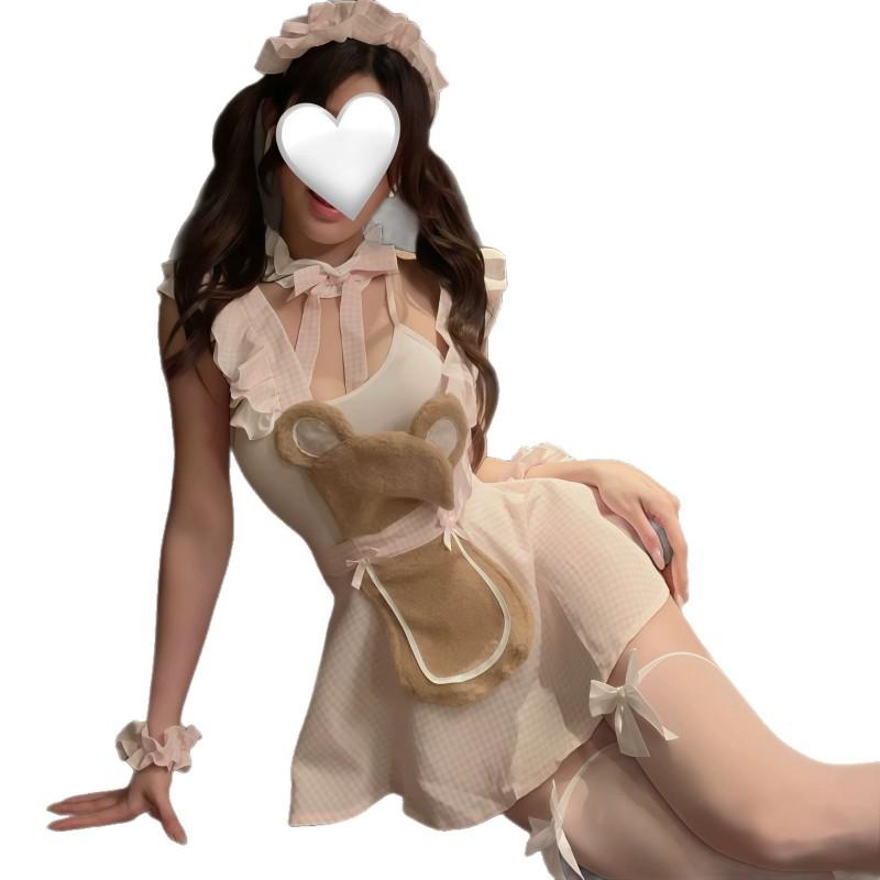 Sexy Halloween Maid Costume Pure Style Cosplay Outfit Lingerie Set Women