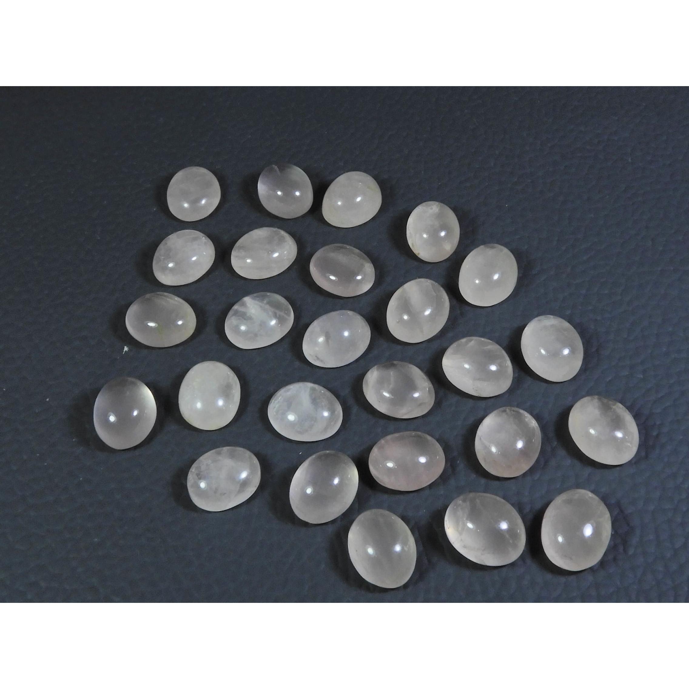 

9X11ММ Натуральный Розовый Кварц Овальный Кабошон Свободный Драгоценный Камень Лот 26 Шт. 108 Карат. А-349