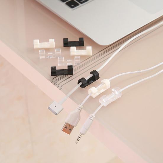 20 ks Klip na kabel Bezpečný Odolný proti opotřebení Odolný proti poškrábání Odolný vůči vysokým teplotám Spona na drát pro kancelář