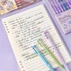9pcs Romantic Multi Color Pens Set Gel Ink Vintage Marker Liner 0.5mm Ballpoint Stationery Gift