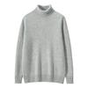 Men's High-Neck Cashmere Sweater: Thick, Solid Color, Double-Strand, Perfect for Autumn and Winter Casual Wear