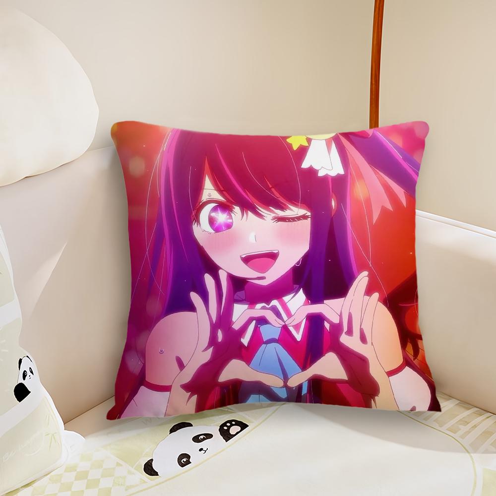 Anime Cute Ai H-Hoshino Pillow Case Living Room Sofa Cushion Cover Suitable For Home Bedroom Room Decoration