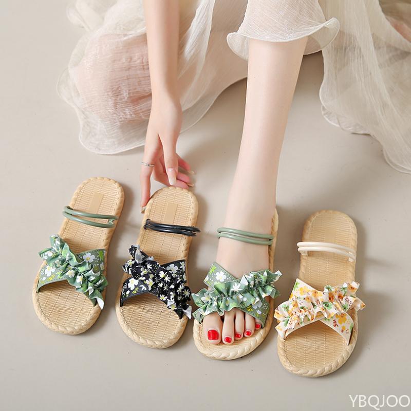 Fashion Summer New Women Slippers Outdoor flats Broken floral slipper Ladies non slip comfort Sandals Fashion beach shoes Zapatos 2025