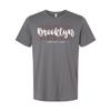 Brooklyn Graphic Tee With Vertical Stripes Unisex Urban T Shirt For Everyday Wea