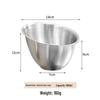 Stainless Steel Slanted Bowl