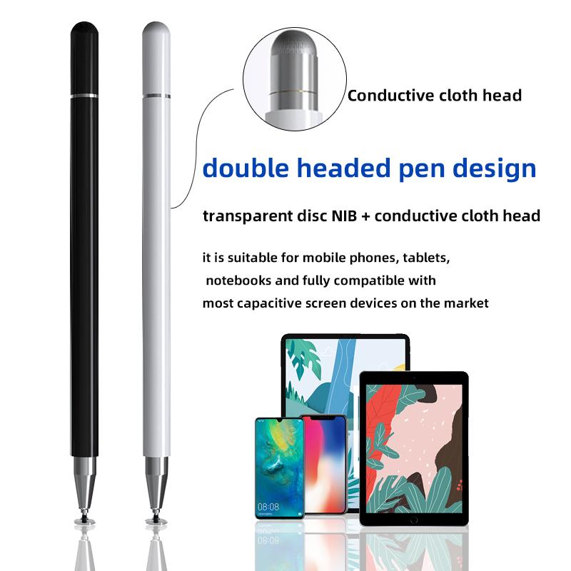 Manufacturer Custom Logo 2-in-1 Replaceable Touch Stylus Pens Dual Purpose Touch and Writing Accessory