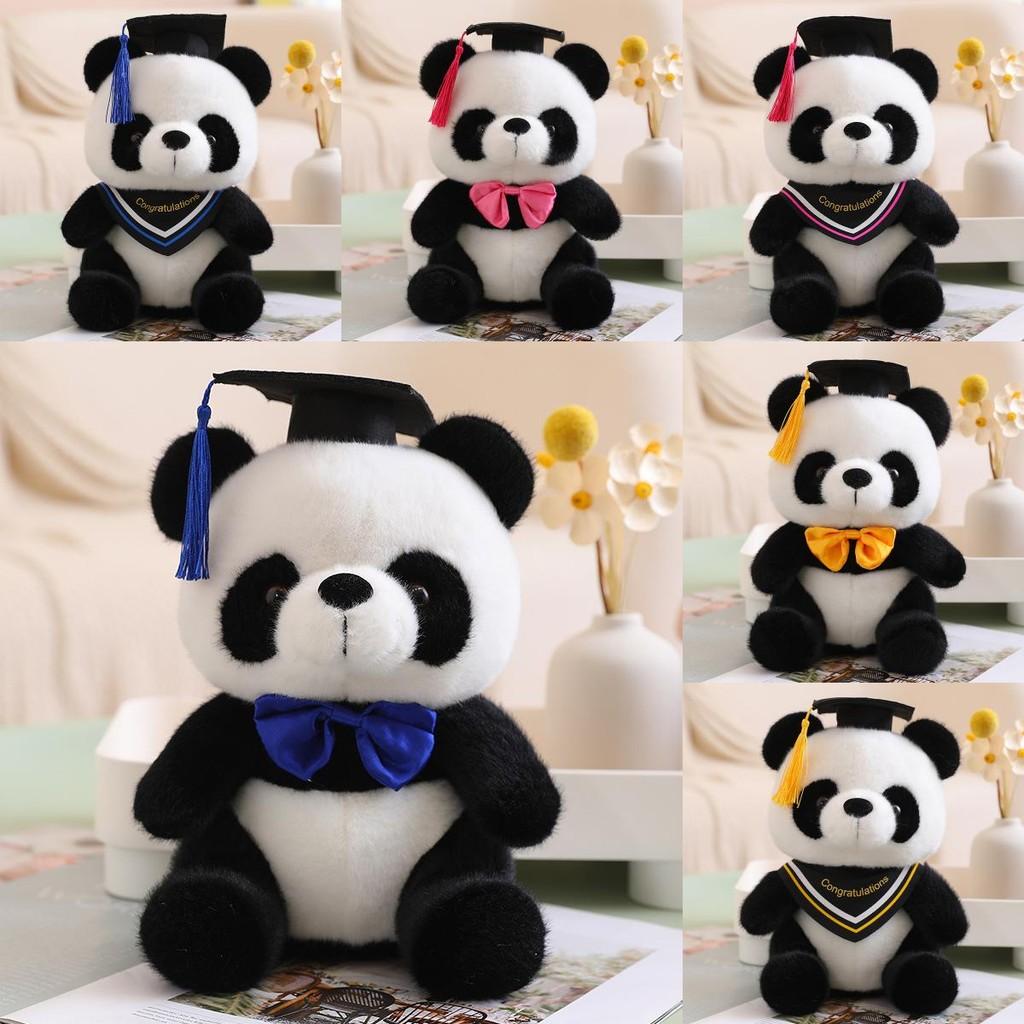 Dr Panda Plush Toy Stuffed Animal Doll Decoration Graduation Memorial Gift