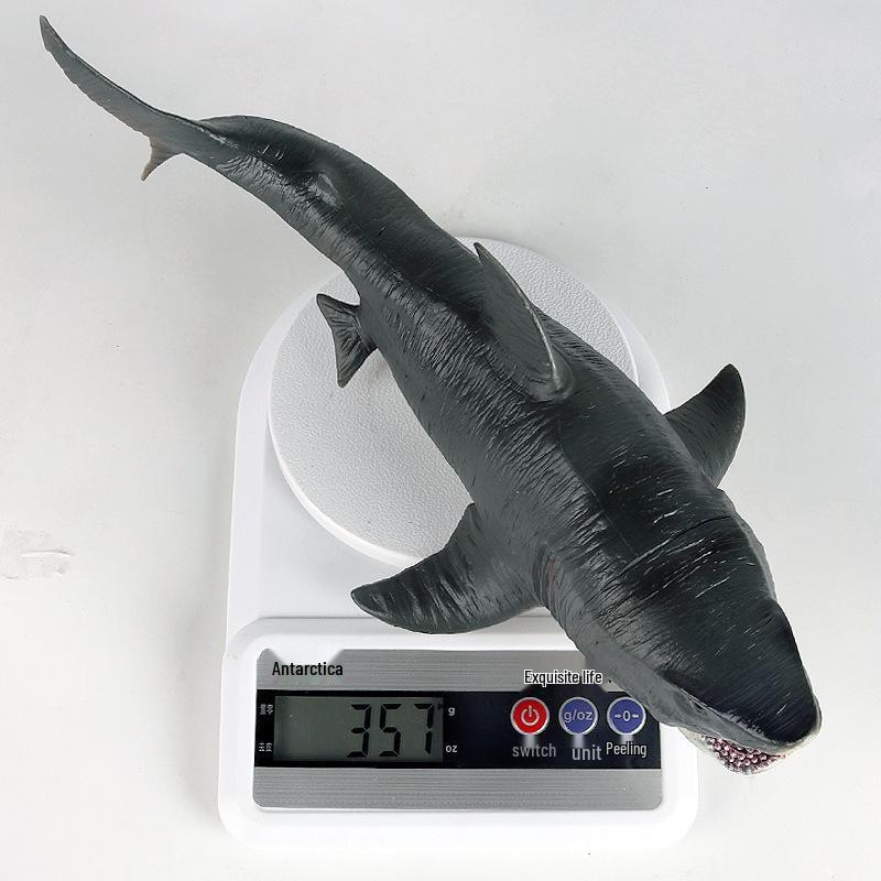 Large Megalodon Model: Prehistoric Spiky Shark Aquarium Decoration