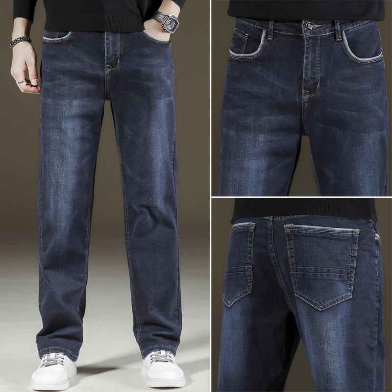 

Толстые джинсы оверсайз Мужские свободные широкие джинсы Мужская одежда 44