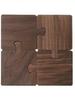 Creative solid wood biscuit coasters, household mugs, coffee coasters, wooden insulation mats, dining table heat-resistant mats